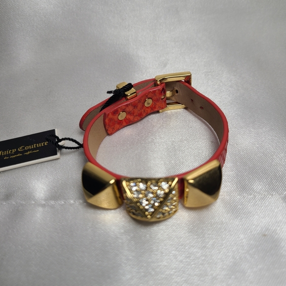 Juicy Couture Accessories - Juicy Couture Red and Gold Crystal Bracelet NWT Gift for Her